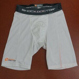 Shock Doctor men's Lg core compression short w/cup pocket like new